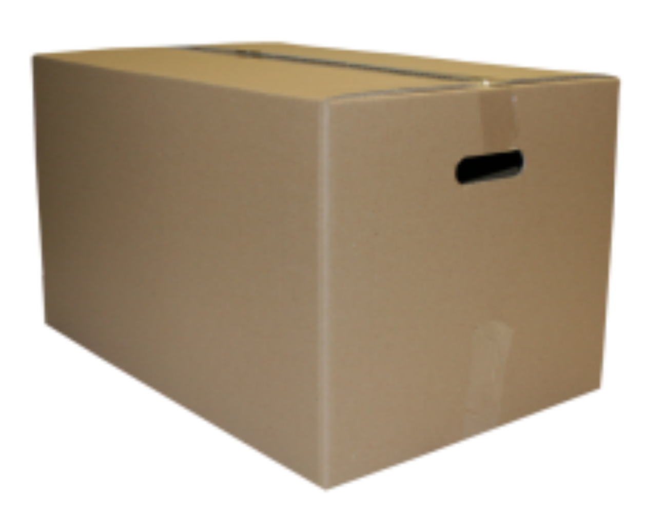 A rectangular carry box with sturdy handles on either side, designed for easy transportation.